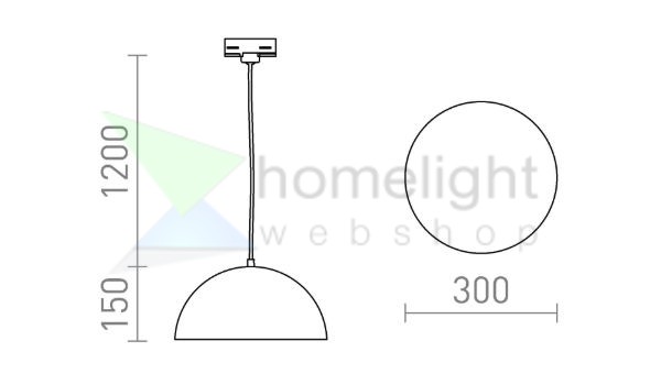 GLADYS 30 három áramkörös sínre fekete/fehér 230V LED E27 15W