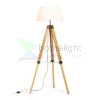 ALVIS/AMBITUS 46 állólámpa fehér bambusz/fekete 230V LED E27 15W