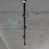 IRIS 7 egy áramkörös sínre fekete  230V LED 10W 24°  3000K