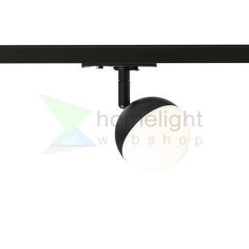LYRA egy áramkörös sínre fekete tej akril 230V LED 5W  3000K