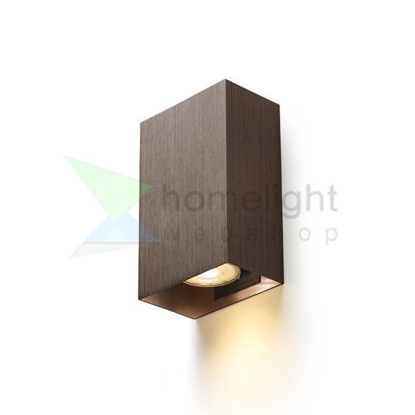 CAPRI RC fali lámpa  csiszolt bronz 230V LED GU10 2x9W