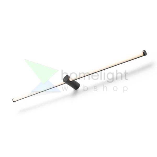CLARIS 120 felületre szerelhető fekete tej akril 230V LED 2x12W  3000K
