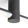 CLARIS 120 felületre szerelhető fekete tej akril 230V LED 2x12W  3000K