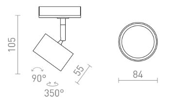 PIXEL egy áramkörös sínre fehér 230V LED GX53 7W