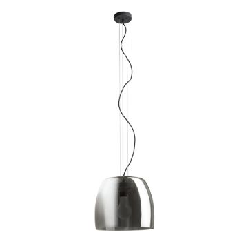 ORLANDO 35 függő lámpa füstös üveg/fekete 230V LED E27 24W