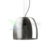 ORLANDO 35 függő lámpa füstös üveg/fekete 230V LED E27 24W