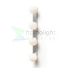 DOMINO IV fali lámpa króm/opál üveg 230V LED G9 4x6W IP44