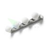 DOMINO IV fali lámpa króm/opál üveg 230V LED G9 4x6W IP44