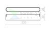 OXONIA 22 a WEGA/WAWE rendszerekhez fekete  24= LED 12W 110°  3000K 4000K 6500K