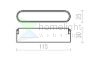 OXONIA 11 a WEGA/WAWE rendszerekhez fekete  24= LED 6W 110°  3000K 4000K 6500K
