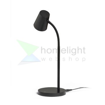VERINA asztali lámpa fekete  230V LED 4.5W 100°  3000K