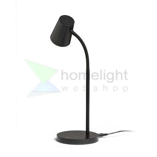 VERINA asztali lámpa fekete  230V LED 4.5W 100°  3000K