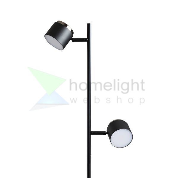 NOVA II állólámpa fekete króm/tej akril 230V LED 2x3.5W 3000K