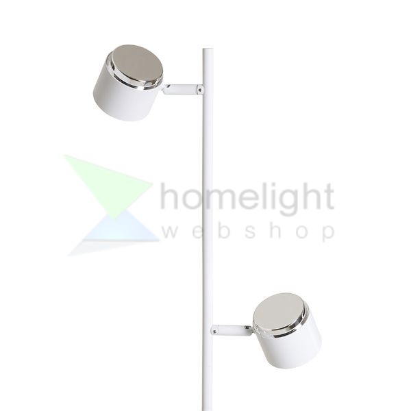 NOVA II állólámpa fehér króm/tej akril 230V LED 2x3.5W 3000K