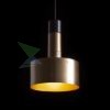 DIVINA függő lámpa sárgaréz/dekoratív fekete márvány 230V LED E27 5W