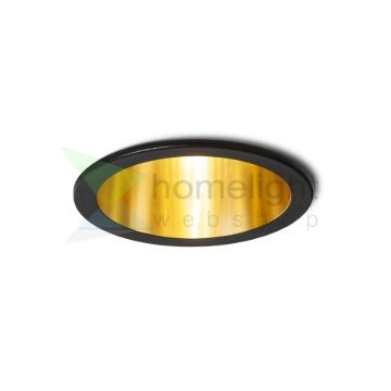 ORCO süllyesztett lámpa fekete/aranysárga 230V LED GU10 9W