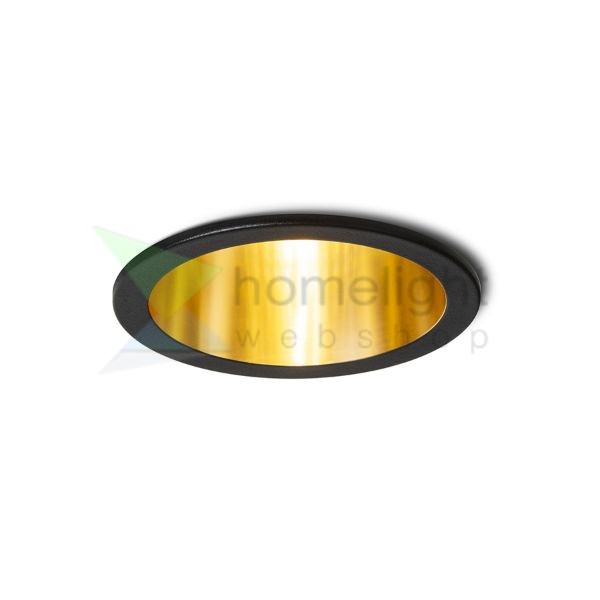 ORCO süllyesztett lámpa fekete/aranysárga 230V LED GU10 9W