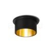 ORTA süllyesztett lámpa fekete/aranysárga 230V LED GU10 9W