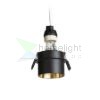 ORTA süllyesztett lámpa fekete/aranysárga 230V LED GU10 9W