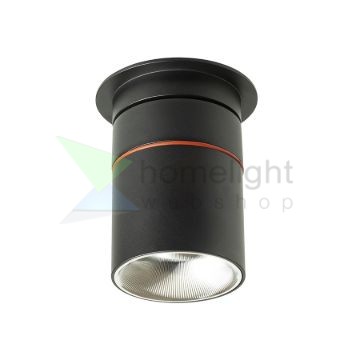 AUGUSTA süllyesztett lámpa fekete króm 230V LED 12W 36°  3000K