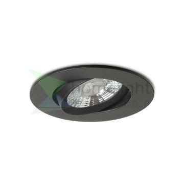 NEFRIT DIMM süllyesztett lámpa fekete 230V LED 6W 36° 3000K