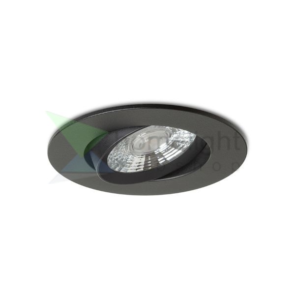 NEFRIT DIMM süllyesztett lámpa fekete 230V LED 6W 36° 3000K