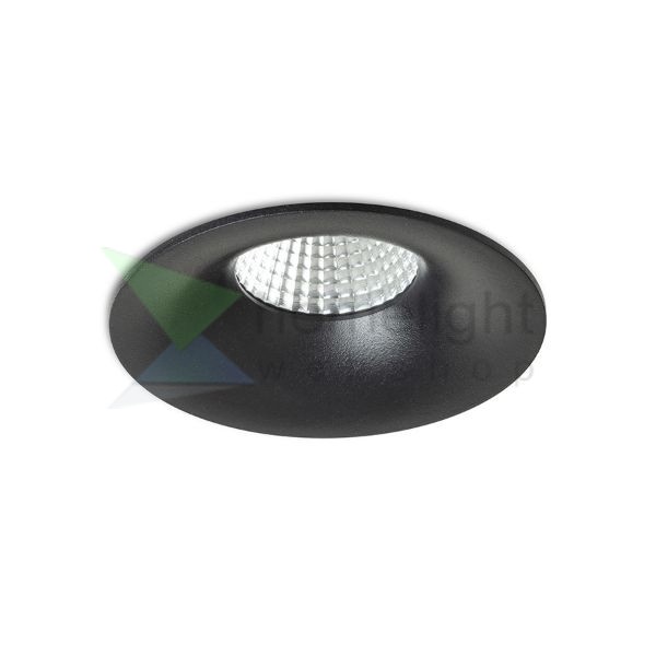 FLEUR IP54 DIMM süllyesztett lámpa fekete 230V LED 15W 60° IP54 3000K