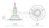 IPSO R IP65 süllyesztett lámpa fekete 230V LED GU10 9W IP65