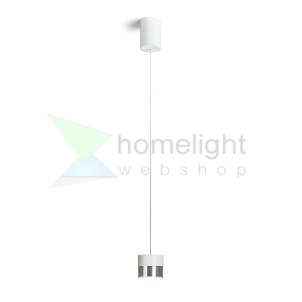 JUNIPER függő behúzható fehér króm 230V LED 15W 30°  3000K