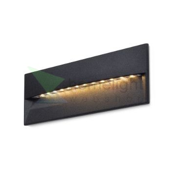 REP 18 süllyesztett lámpa fekete  230V LED 6W 90° IP65  3000K