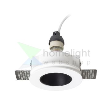 DAYTONA rögzített lámpa gipsz/fekete 230V LED GU10 8W