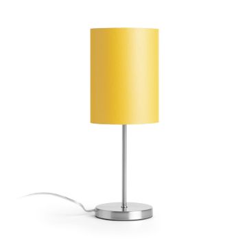 NYC/RON 15/20 asztali lámpa Chintz sárgabarack/króm 230V LED E27 15W