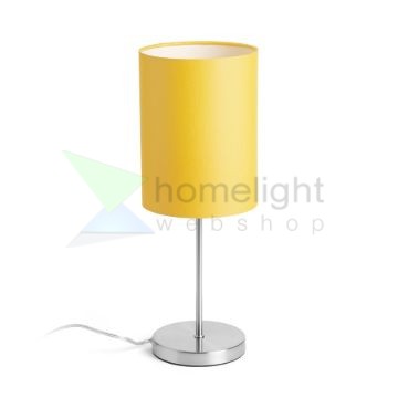 NYC/RON 15/20 asztali lámpa Chintz sárgabarack/króm 230V LED E27 15W