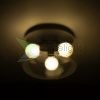 AMANDA mennyezeti lámpa matt fekete tiszta üveg 230V LED E27 3x15W
