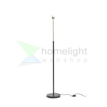 EMMETT állólámpa talapzat fekete antikolt sárgaréz 230V LED E27 15W