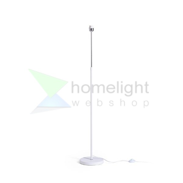 EMMETT állólámpa talapzat fehér króm 230V LED E27 15W