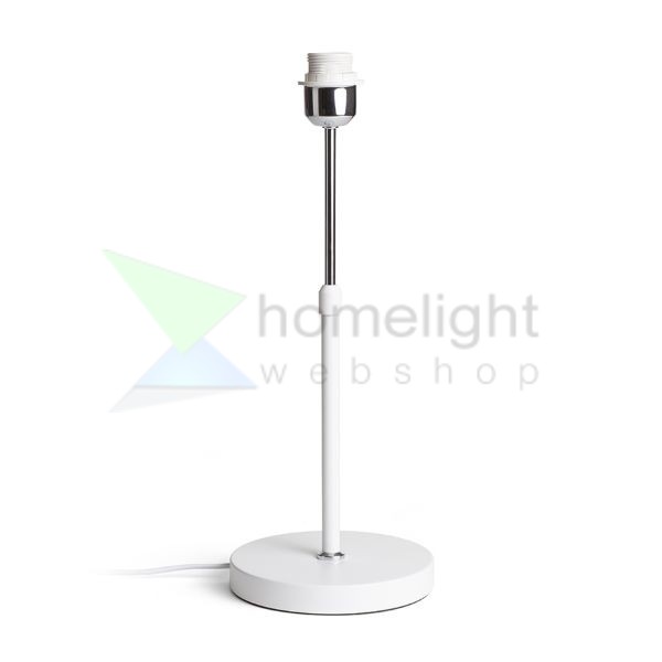 EMMETT asztali lámpatest fehér króm 230V LED E27 15W
