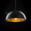GLADYS 30 függő lámpa fekete/aranysárga  230V LED E27 15W
