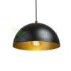 GLADYS 30 függő lámpa fekete/aranysárga  230V LED E27 15W