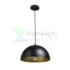 GLADYS 30 függő lámpa fekete/aranysárga  230V LED E27 15W