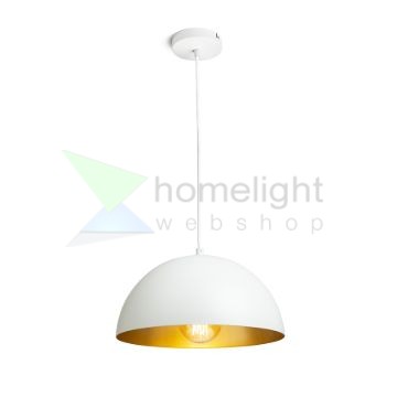 GLADYS 30 függő lámpa fehér/aranysárga  230V LED E27 15W