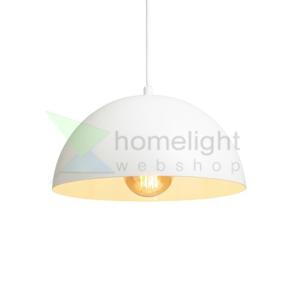 GLADYS 30 függő lámpa fehér/fehér  230V LED E27 15W