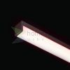 LED PROFILE H felületre szerelhető 1m fekete matt akrilát/alumínium 