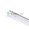 LED PROFILE H felületre szerelhető 1m fehér matt akrilát/alumínium 