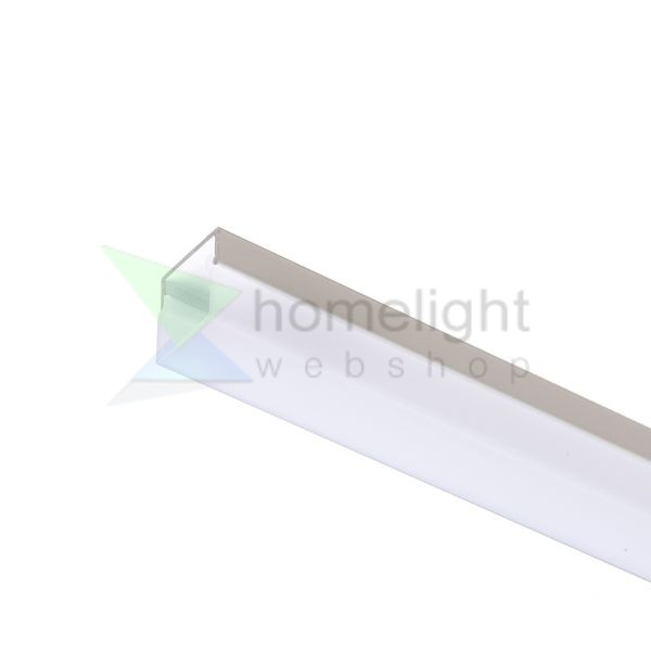 LED PROFILE H felületre szerelhető 1m fehér matt akrilát/alumínium 