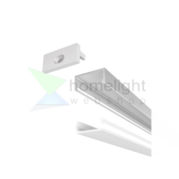 LED PROFILE G felületre szerelhető 1m eloxált alumínium/matt akrilát 