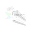 LED PROFILE G felületre szerelhető 1m fehér matt akrilát/alumínium 