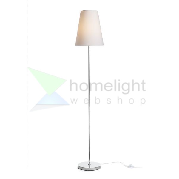 NYC/CONNY 25 állólámpa  Polycotton fehér/króm 230V LED E27 15W