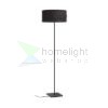 CORTINA/JAKARANDA állólámpa fekete/fekete textil/fém 230V LED E27 15W
