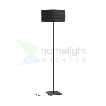 CORTINA/JAKARANDA állólámpa fekete/fekete textil/fém 230V LED E27 15W